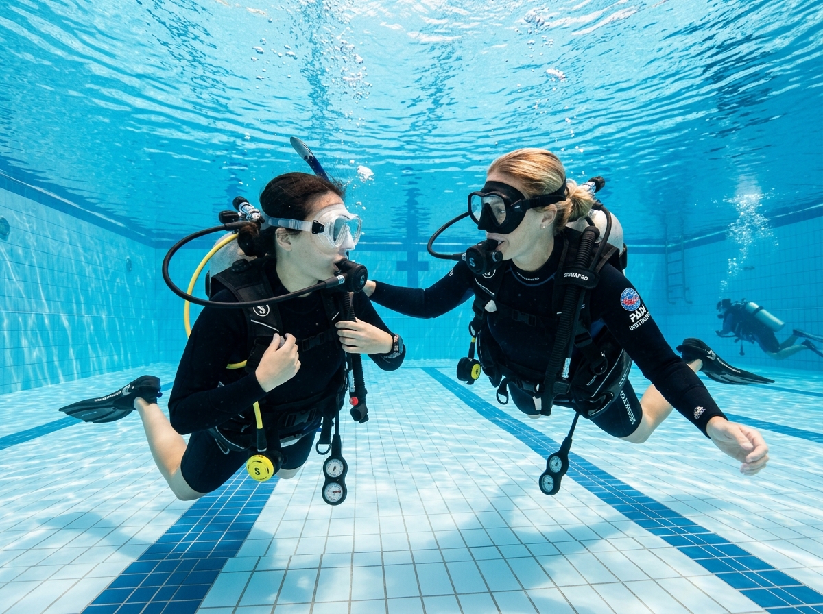 Zajęcia basenowe w Aquaparku H2Ostróg w Raciborzu - Kurs nurkowania OWD Blue Diving